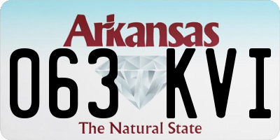 AR license plate 063KVI