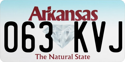 AR license plate 063KVJ