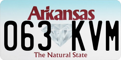 AR license plate 063KVM