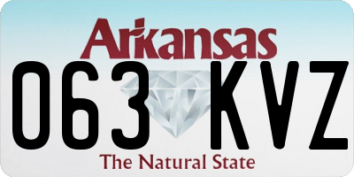 AR license plate 063KVZ
