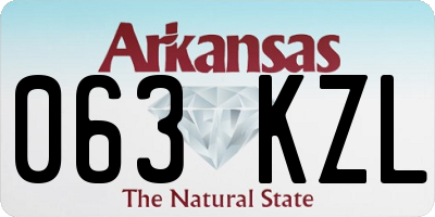 AR license plate 063KZL