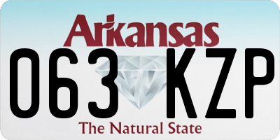 AR license plate 063KZP