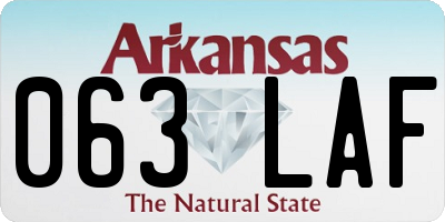 AR license plate 063LAF