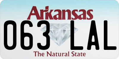 AR license plate 063LAL