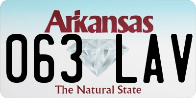 AR license plate 063LAV