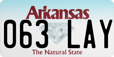 AR license plate 063LAY