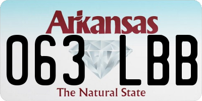 AR license plate 063LBB