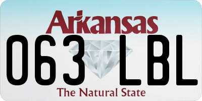 AR license plate 063LBL