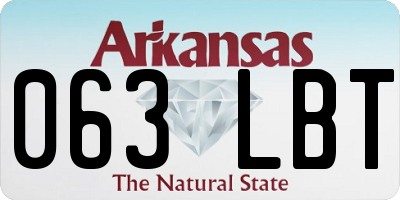 AR license plate 063LBT