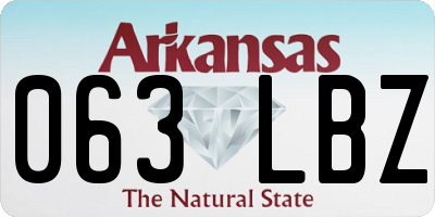 AR license plate 063LBZ