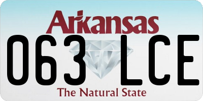 AR license plate 063LCE