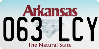 AR license plate 063LCY