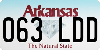 AR license plate 063LDD