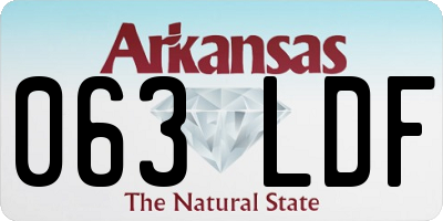 AR license plate 063LDF