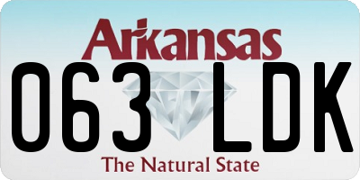 AR license plate 063LDK