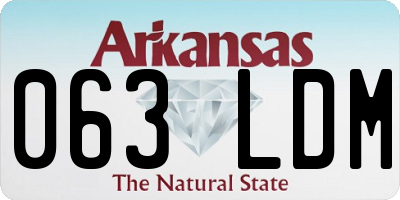 AR license plate 063LDM