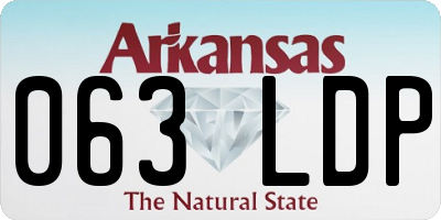 AR license plate 063LDP