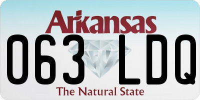 AR license plate 063LDQ