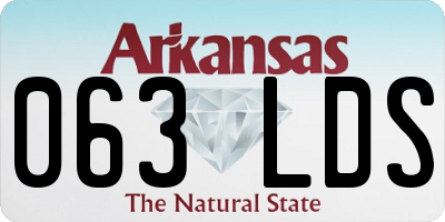 AR license plate 063LDS