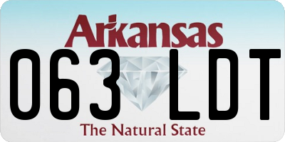 AR license plate 063LDT