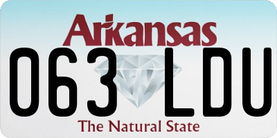 AR license plate 063LDU