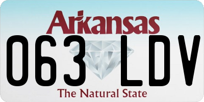 AR license plate 063LDV