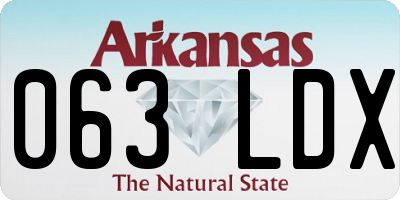 AR license plate 063LDX