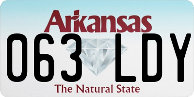 AR license plate 063LDY