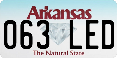 AR license plate 063LED