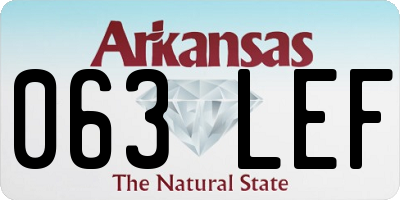 AR license plate 063LEF