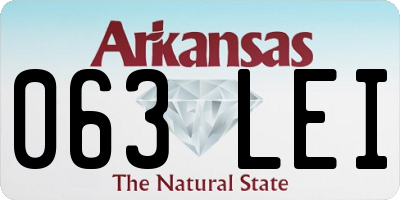 AR license plate 063LEI
