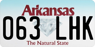 AR license plate 063LHK