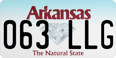 AR license plate 063LLG