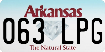 AR license plate 063LPG