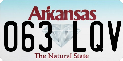 AR license plate 063LQV