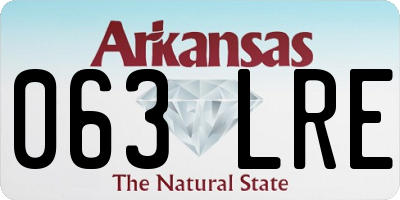 AR license plate 063LRE