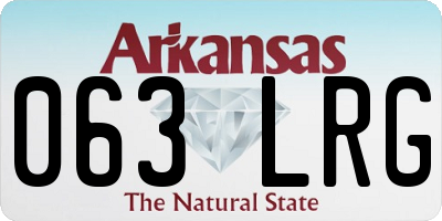 AR license plate 063LRG