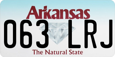 AR license plate 063LRJ