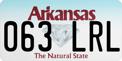 AR license plate 063LRL