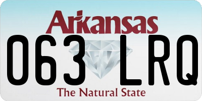 AR license plate 063LRQ