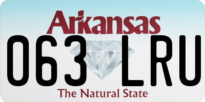 AR license plate 063LRU