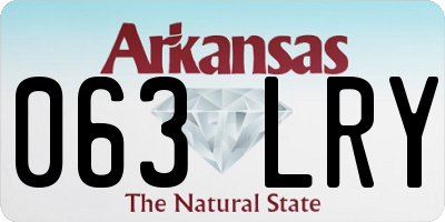 AR license plate 063LRY