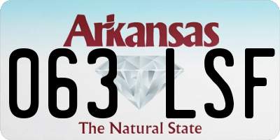 AR license plate 063LSF