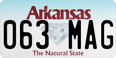 AR license plate 063MAG