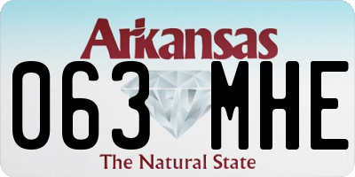 AR license plate 063MHE