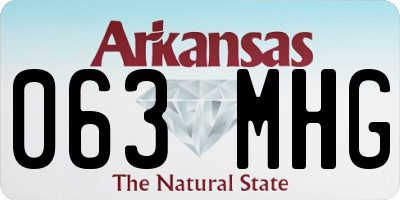 AR license plate 063MHG