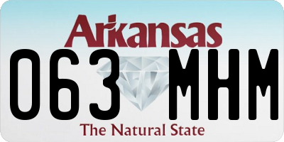 AR license plate 063MHM