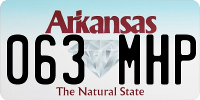 AR license plate 063MHP