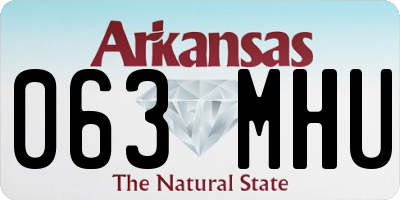 AR license plate 063MHU