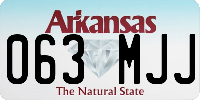 AR license plate 063MJJ